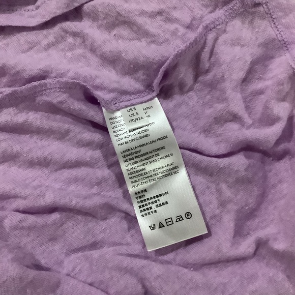 Free people women’s oversized summer breezy purple flowing top size small - Picture 5 of 9